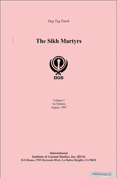 Sikh Martyrs Part-1